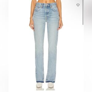 Re/Done High Rise Skinny Boot - Color Opal Indigo